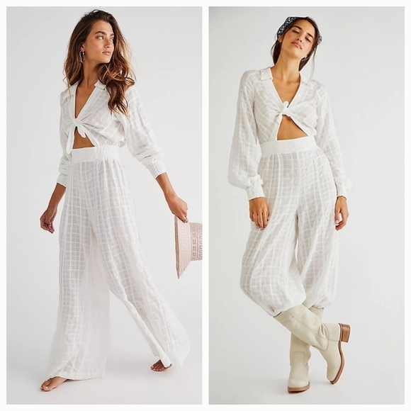 Free People Martha One-Piece Jumpsuit in Ivory size M NWT - Picture 1 of 10